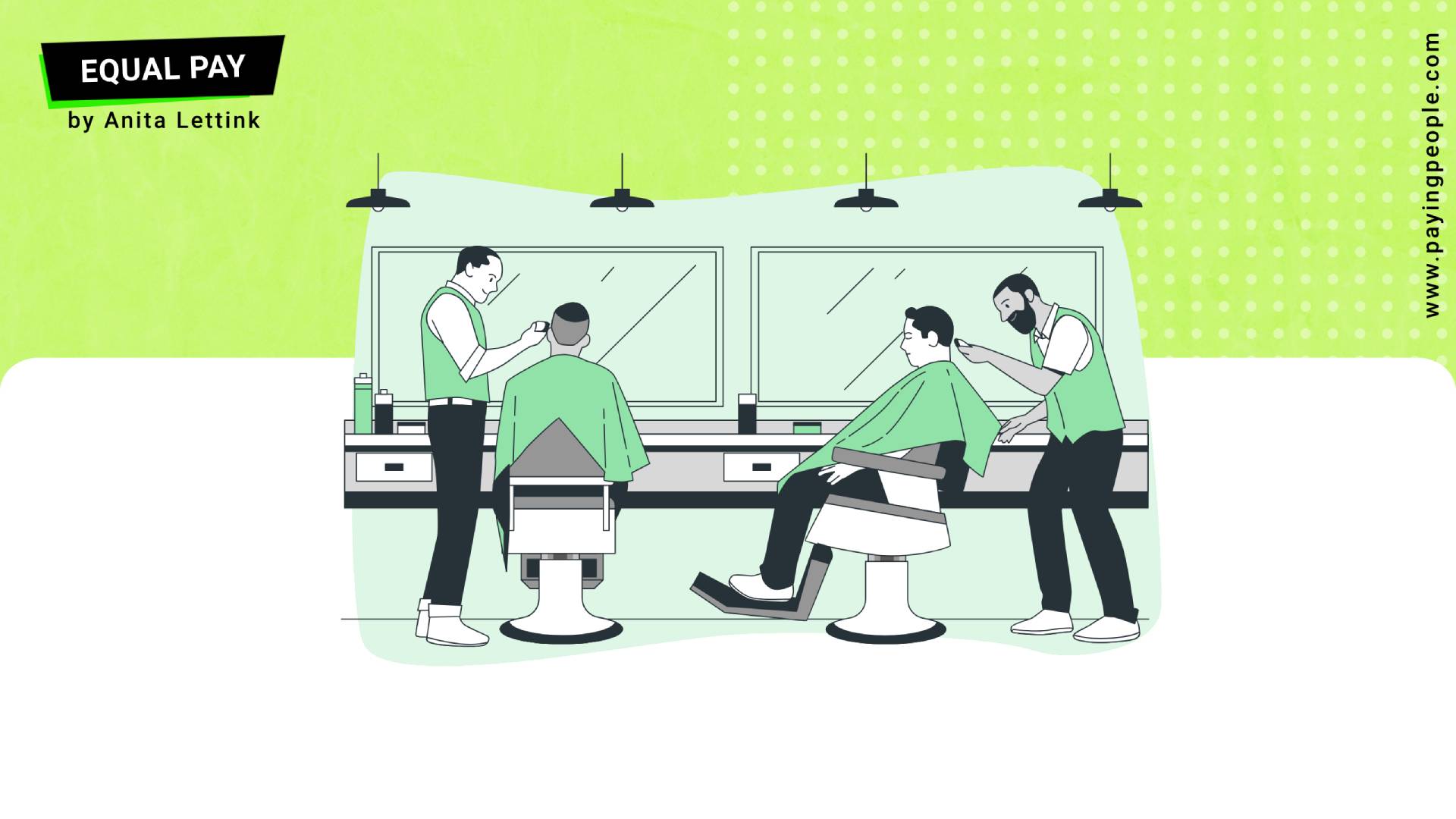 People in a barber shop