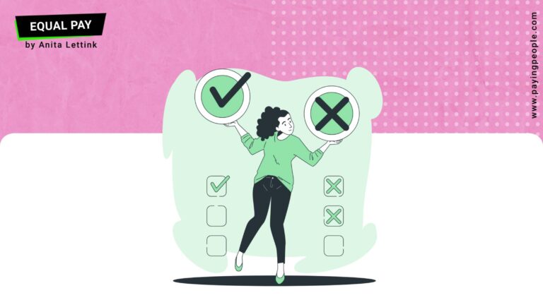 Person juggling check mark and cross