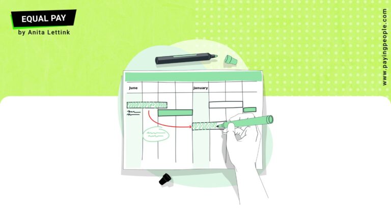 Hand moving June 2026 entry on calendar to January 2027